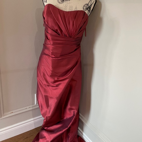 Impression Bridal Prom Floor Length Strapless Dress - Picture 1 of 5